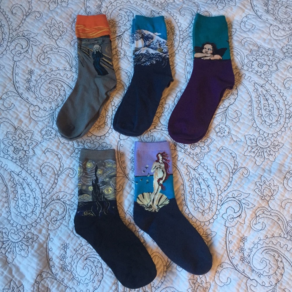 Famous art pieces socks